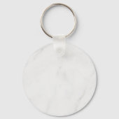 Wit marmer sleutelhanger (Voorkant)