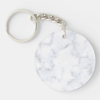 Wit Marmer Sleutelhanger