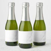 Wit Marmer Sparkling Wijnetiket (Flessen)