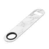 Wit Marmer Speed Flessenopener (Voorkant Gekanteld)