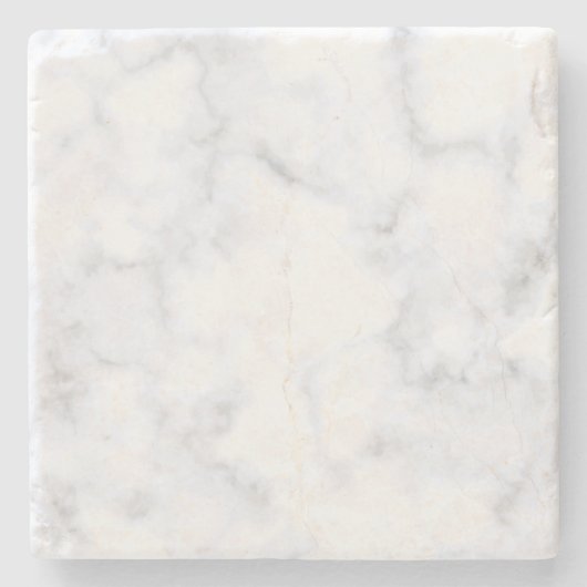 Wit marmer stenen onderzetter (Voorkant)