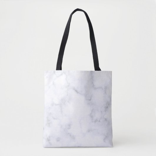 Wit marmer tote bag (Voorkant)