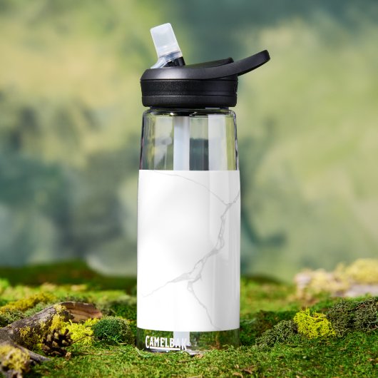 Wit Marmer Waterfles (Buiten (Gedraaid) )