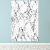 Wit marmeren canvas print (Insitu (Houten vloer))