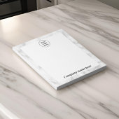 Wit marmeren Notitieblok