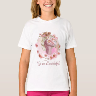 Wit meisjes T-shirt
