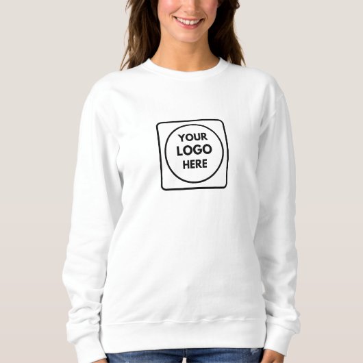 Wit merkpersoneelskleding | Custom sweater (Voorkant)