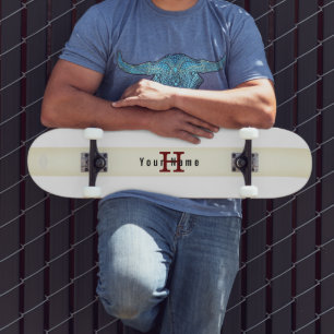 Wit met band Initiaal en Naam HAMbyWG Skateboard