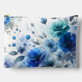 WIT MET BLAUWE WATERVERF BLOEMEN ETUI (Voorkant)