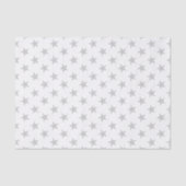 Wit met grijze sterren tissuepapier (Voorkant)