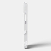 wit met papieren bloemachtergrond Case-Mate iPhone case (Achterkant / Links)