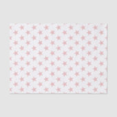 Wit met roze sterren tissuepapier (Voorkant)