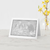 Wit met Zwarte Grens (fotolijst) Kaart (Gele Bloem)