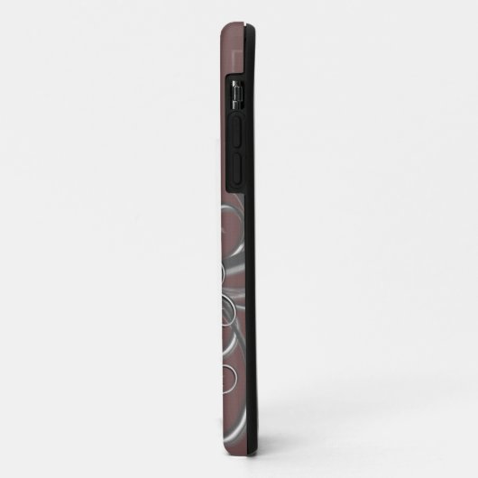 Wit - Metaalventilator Verdroogd effect Case-Mate iPhone Case (Achterkant/links)