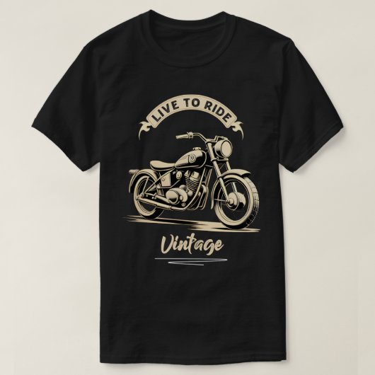 Wit  motorfietsontwerp t-shirt (Design voorkant)