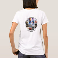 Wit OA t-shirt zaklogo, 2-zijdig