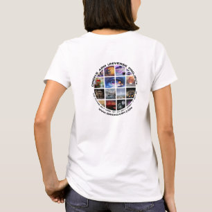 Wit OA t-shirt zaklogo, 2-zijdig