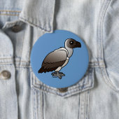 Wit-ondersteunde wijnbouw ronde button 4,0 cm (In situ)