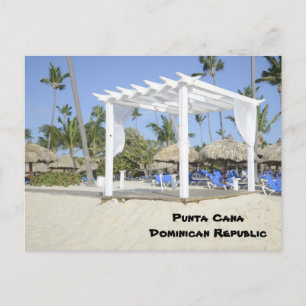 wit op het strand briefkaart