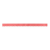 Wit op Rood Klein Grootte Polka Dots Lint (Voorkant)