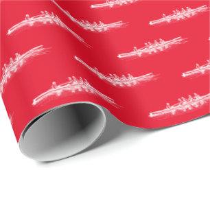 Wit op Rood Roeien Roeiers Ploeg Watersport Cadeaupapier