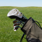 Wit Op Wit - Gebeeldhouwde Roos Golfheadcover (Insitu)