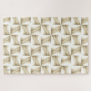 Wit op Wit op Wit Abstract Jigsaw Puzzel