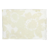 Wit op Witte Bloemen Kussensloop (Voorkant)