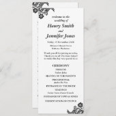 Wit op zwart plat programma (Voorkant / Achterkant)