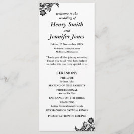 Wit op zwart plat programma