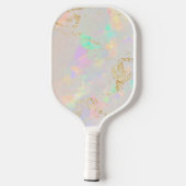 wit optisch effect pickleball paddle (Achterkant)