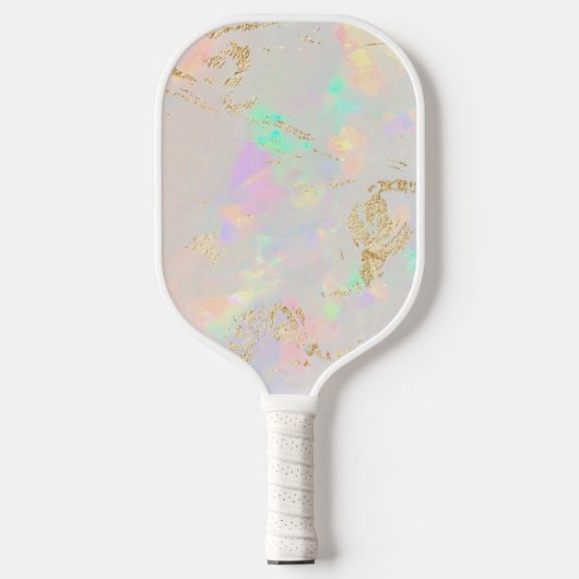 wit optisch effect pickleball paddle (Voorkant)