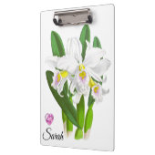  wit orchidee ventilator, aangepast klembord (Links)