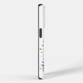 wit paard bloemen gepersonaliseerd Case-Mate iPhone case (Achterkant / Rechts)