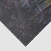 Wit paard in een vredige oase ontkoppeling tissuepapier (Detail)