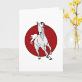 Wit Paard Kaart (Gele Bloem)