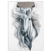wit paard klembord (Voorkant)