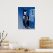 Wit Paard Reisposter Poster (Keuken)