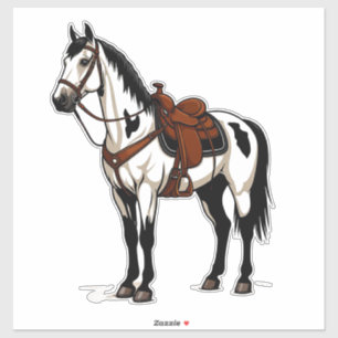 Wit Paard Sticker