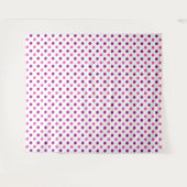 Wit Paars Roze Stippen Patroon Wandkleed (Voorkant (horizontaal))