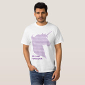 Wit/Paars T-shirt Unicorn (Voorkant volledig)