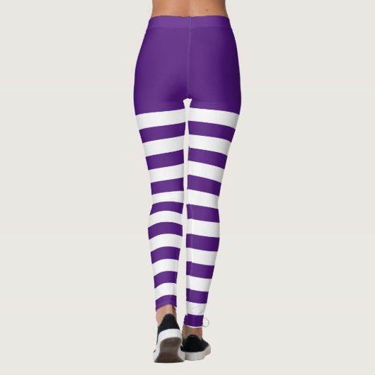 Wit & Paarse Leggings (Achterkant)