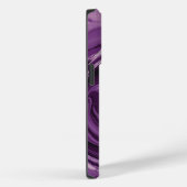 Wit Paarse Marmer Case-Mate iPhone Case (Achterkant / Rechts)