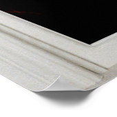 Wit paned venster met een Uitzicht Verlichting Poster (Hoek)