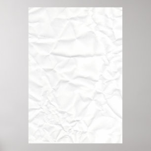 WIT-papier kreukt kreukvaste textuur, ruw monster Poster