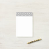 Wit Patroon Post-it® Notes (Op bureau)