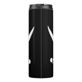 Wit, Piraat Vlag Calico Jack, Schedel & Cutlass Thermosbeker (Achterkant)