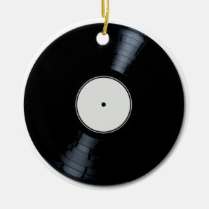 Wit-recordlabel Keramisch Ornament