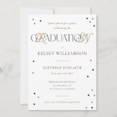 Wit RN Graduatie Graduation Party Invitation Aankondiging (Voorkant)