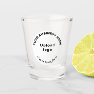Wit Rond Zakelijk Merk op Schot Glas